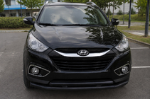 Hyundai IX-35 2010-2015 Bara de protectie fata ST014-2 Black (inox) foto 1