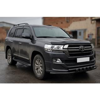 Bullbar fata ST015 Black (2015+, inox) Toyota Land Cruiser 200 2007-2021 foto 2