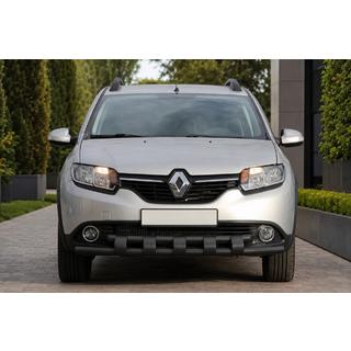 Bullbar fata ST015 Black (inox) Renault Sandero 2013-2022 foto 2