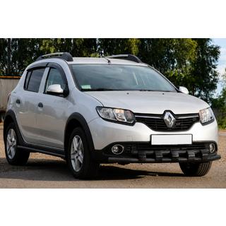 Bullbar fata ST015 Black (inox) Renault Sandero 2013-2022 foto 3