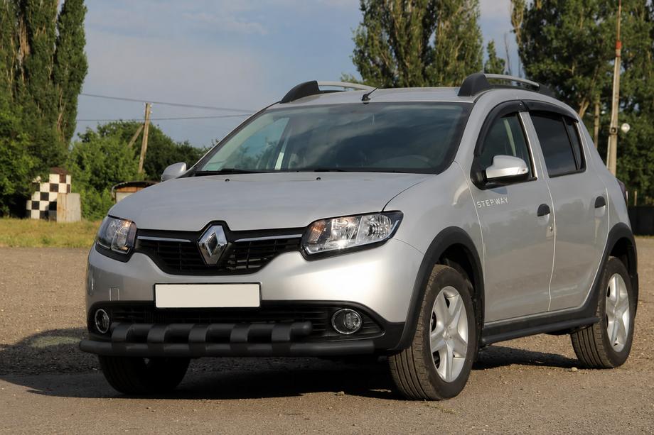 Renault Sandero 2013-2022 Bullbar fata ST015 Black (inox) Image