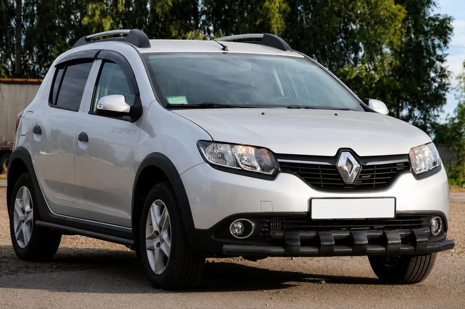 Dacia Sandero 2013-2020 Bullbar fata ST015 Black (inox) Foto 3