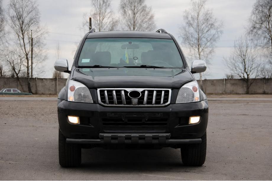 Toyota Land Cruiser Prado 120 2002-2009 Bullbar fata ST015 Black (inox) Foto 1