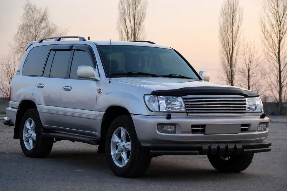 Toyota Land Cruiser 100 1998-2007 Bullbar fata ST015 Black (inox) Foto 3