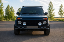 Lada Niva și Urban 1977- Bullbar fata ST015 Black (inox) foto 1