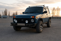 Lada Niva și Urban 1977- Bullbar fata ST015 Black (inox) foto 2