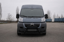 Peugeot Boxer 2006-2025 Bullbar fata ST019 Black (inox) foto 1