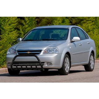 Bara fata WT003 Black (60 mm, inox) Chevrolet Lacetti 2003-2024 foto 1
