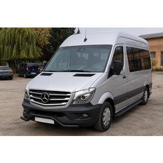 Bara inferioara fata MBSP.07.F3-04.6 Black (inox) Mercedes Sprinter W906 2006–2018 foto 1
