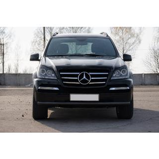 Bara de protectie fata ST008 Black (inox) Mercedes GL class X164 2006-2012 foto 1