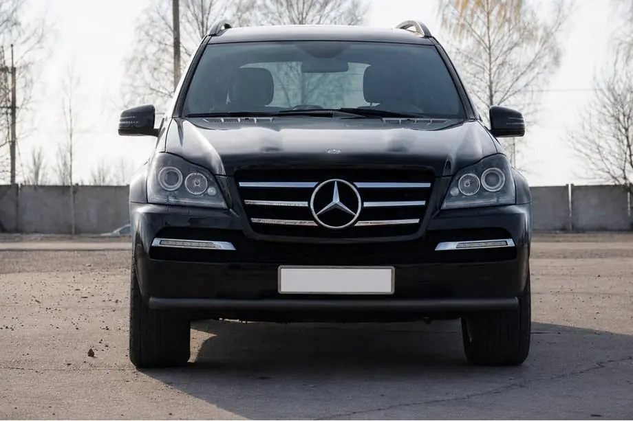 Mercedes GL class X164 2006-2012 Bara de protectie fata ST008 Black (inox) Foto 1