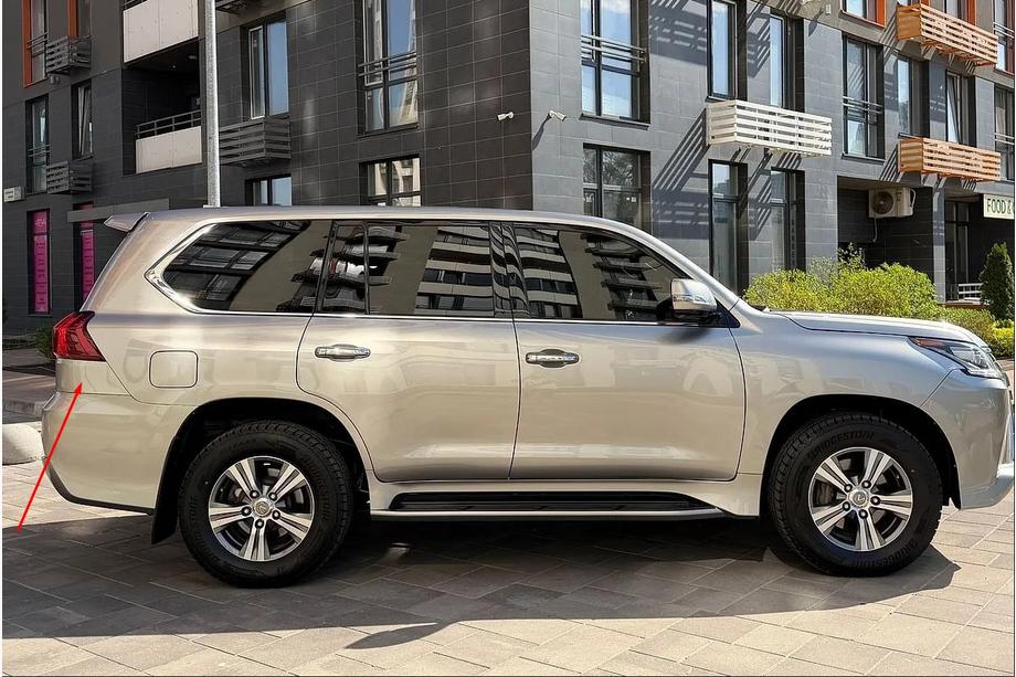 Lexus LX570/450d 2008-2022 Ornament bara/aripa spate 2016-2021 (sub stopul spate) Dreapta (de vopsit) Foto 1