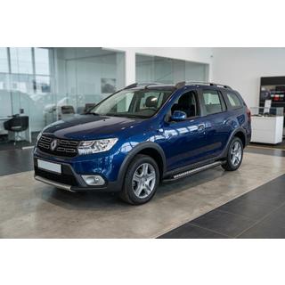 Praguri Laterale New Vision Black (2 buc, Aluminiu) Dacia Logan MCV 2013-2020 foto 1