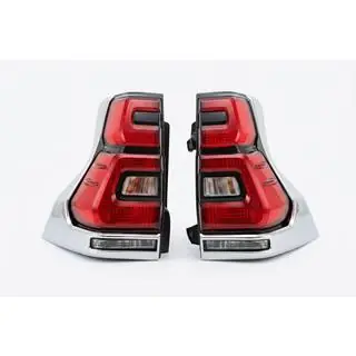 Stopuri spate LED Chrome V2 (2017-2023, 2 buc.) Toyota Land Cruiser Prado 150 2009-2023 foto 2