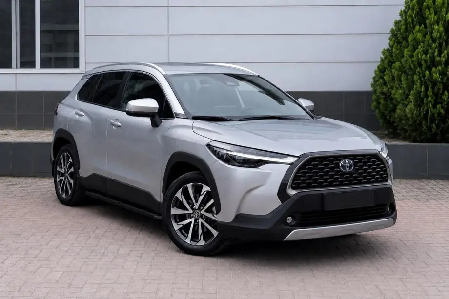 Toyota Corolla Cross 2020- Bare longitudinale de plafon OEM integrate, gri (Aluminiu) Foto 1