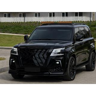 Bare longitudinale de plafon negre (Aluminiu) Nissan Patrol Y62 2010-2024 foto 2