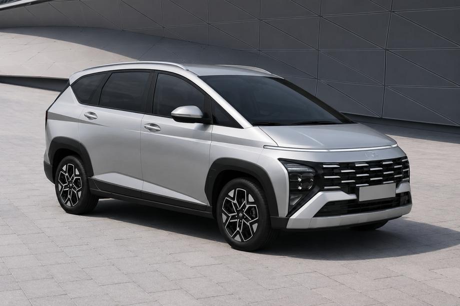 Hyundai Stargazer 2022– Bare longitudinale de plafon OEM integrate, gri (Aluminiu) Foto 2