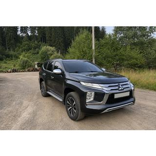 Bare longitudinale de plafon integrate negre OEM (2019-, Aluminiu) Mitsubishi Pajero Sport 2015- foto 1
