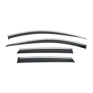 Paravanturi geamuri cu ornament cromat Niken (pentru LWB, 4 buc) foto 2