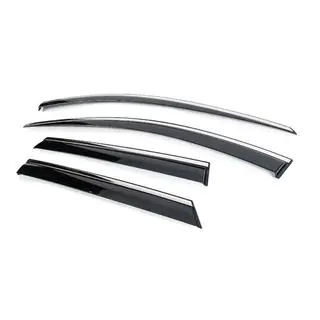Paravanturi geamuri cu ornament cromat Niken (pentru LWB, 4 buc) foto 1