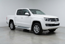 Volkswagen Amarok 2010-2022 Praguri Laterale Allmond White (2 buc, Aluminiu) foto 1