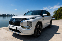 Mitsubishi Outlander 2021- Bare longitudinale integrate negre OEM (Aluminiu) foto 4