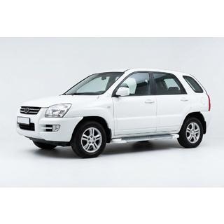 Praguri Laterale Allmond White (2 buc, Aluminiu) Kia Sportage 2004-2010 foto 1