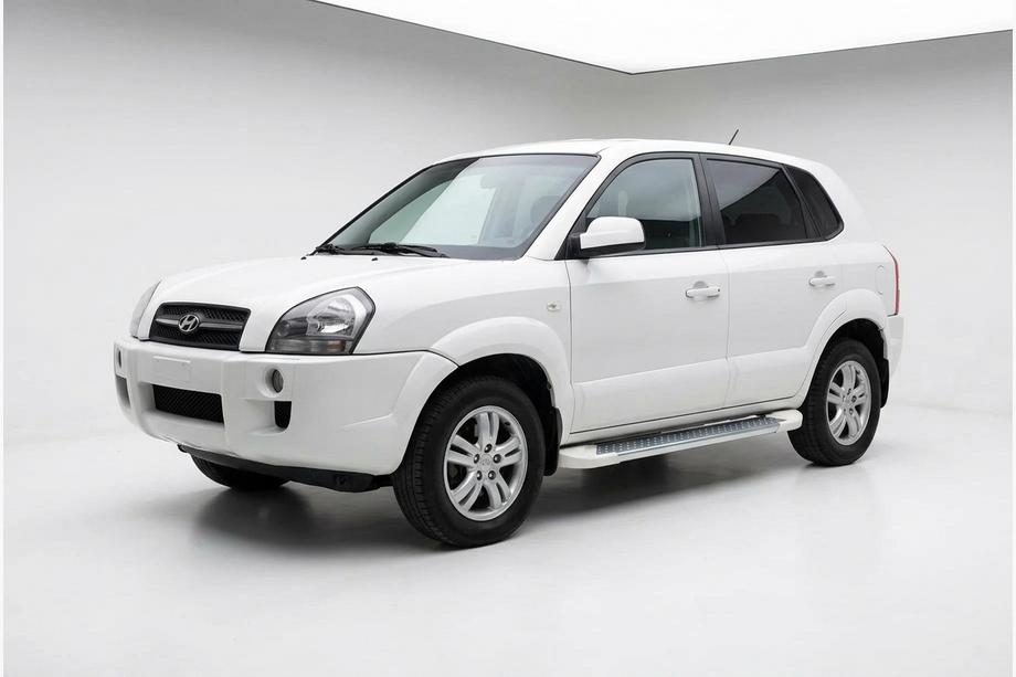 Hyundai Tucson JM 2004- Praguri Laterale Allmond White (2 buc, Aluminiu) Image