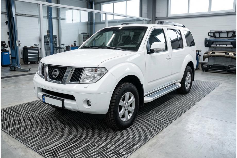 Nissan Pathfinder R51 2005-2014 Praguri Laterale Allmond White (2 buc, Aluminiu) Image
