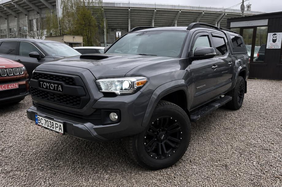 Toyota Tacoma 2015–2023 Bare longitudinale OEM negre (aluminiu) Image