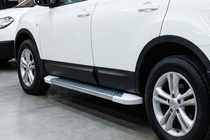 Nissan Qashqai 2014-2021 Praguri Laterale Allmond White (2 buc, Aluminiu) foto 1