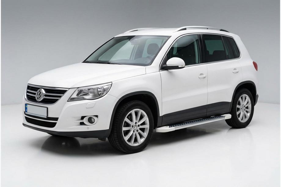 Volkswagen Tiguan 2007-2016 Praguri Laterale Allmond White (2 buc, Aluminiu) Image