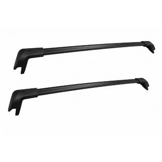 Bare transversale portbagaj negre pentru bare longitudinale OEM (cu cheie, aluminiu) Ford Explorer 2019-