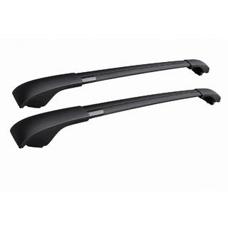 Bare transversale portbagaj de plafon negre pentru bare longitudinale OEM (Aluminiu)