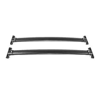 Bare transversale portbagaj de plafon negre pentru bare longitudinale OEM (Aluminiu) foto 1