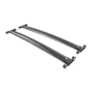 Bare transversale portbagaj de plafon negre pentru bare longitudinale OEM (Aluminiu) foto 2
