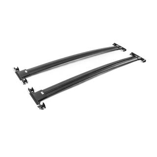 Bare transversale portbagaj de plafon negre pentru bare longitudinale OEM (Aluminiu) foto 3