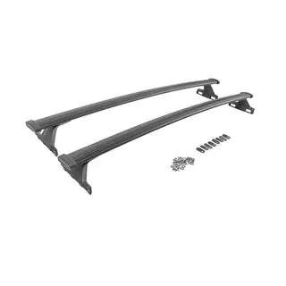 Bare transversale portbagaj negre pentru bare longitudinale integrate OEM (Aluminiu) foto 3
