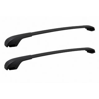 Bare transversale portbagaj de plafon negre pentru bare longitudinale OEM (Aluminiu)