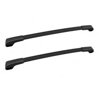 Bare transversale portbagaj de plafon negre pentru bare longitudinale OEM (Aluminiu)