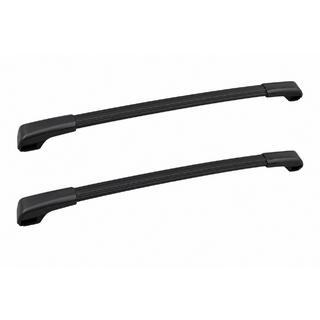 Bare transversale portbagaj de plafon negre pentru bare longitudinale OEM (Aluminiu)
