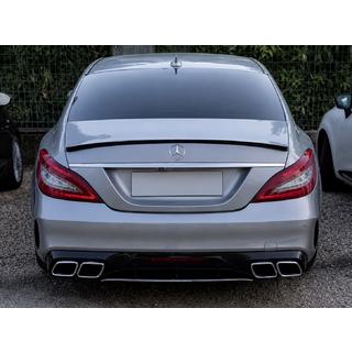 Difuzor spate cu ornamente evacuare cromate (2015-2018, Design GT63) Mercedes CLS C218 2011-2018 foto 2