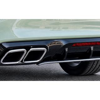 Difuzor spate cu ornamente evacuare cromate (2015-2018, Design GT63) Mercedes CLS C218 2011-2018 foto 4