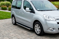 Peugeot Partner Tepee 2008-2018 Praguri Laterale BlackLine (2 buc, Aluminiu) foto 1