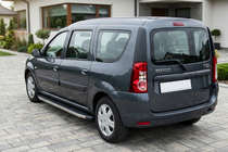 Dacia Logan MCV 2004-2014 Praguri Laterale BlackLine (2 buc, Aluminiu) foto 3
