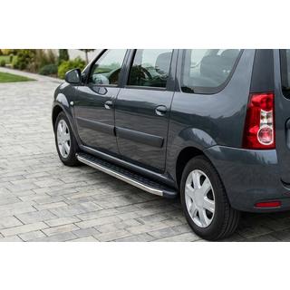 Praguri Laterale BlackLine (2 buc, Aluminiu) Dacia Logan MCV 2004-2014 foto 1