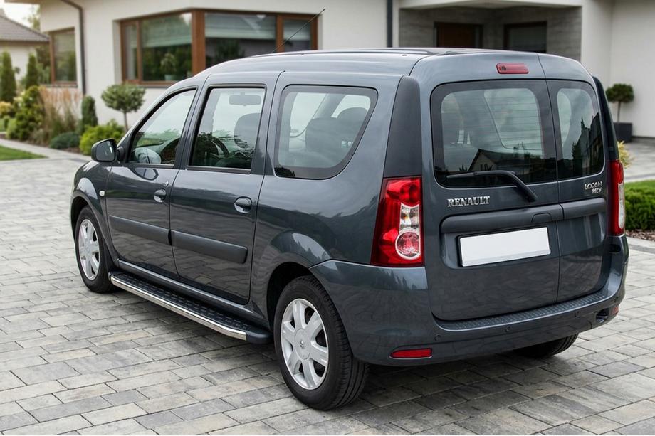 Renault Logan MCV 2005-2013 Praguri Laterale BlackLine (2 buc, Aluminiu) Image