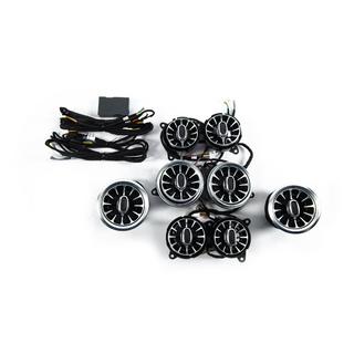 Deflectoare pentru guri de ventilatie LED (2018-2022, 64 culori) Mercedes S-сlass W222 2013-2022 foto 2