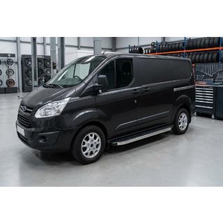 Praguri Laterale BlackLine (2 buc, Aluminiu) Ford Custom 2013-2022 foto 1