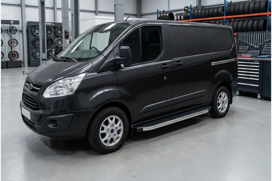 Ford Custom 2013-2022 Praguri Laterale BlackLine (2 buc, Aluminiu) Image